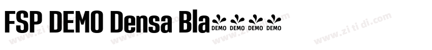 FSP DEMO Densa Bla字体转换 FSP DEMO Densa Bla字体转换